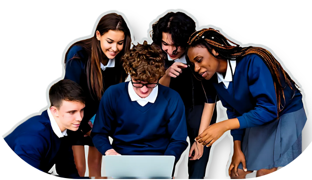 Students collaborating