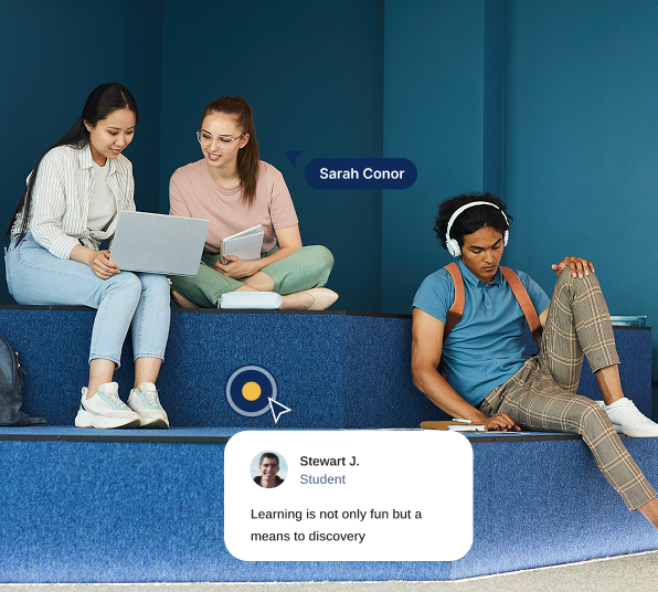 Students collaborating